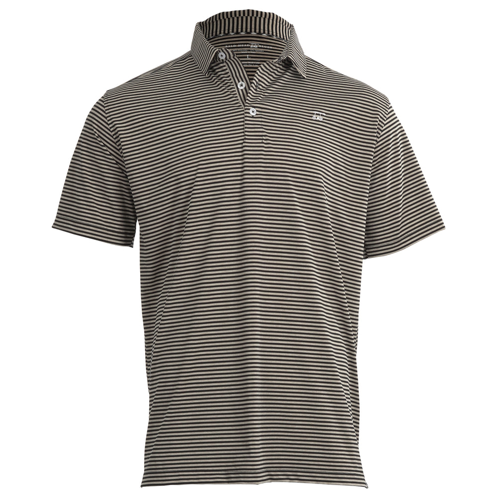 Albatross Polo - Black/Heather Sand Dollar