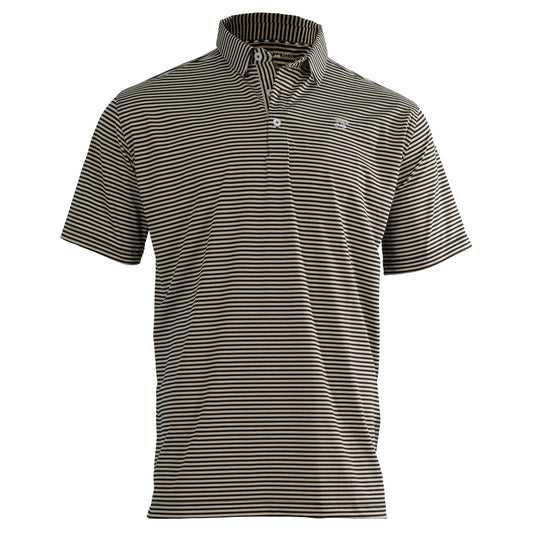 Albatross Polo - Black/Heather Sand Dollar