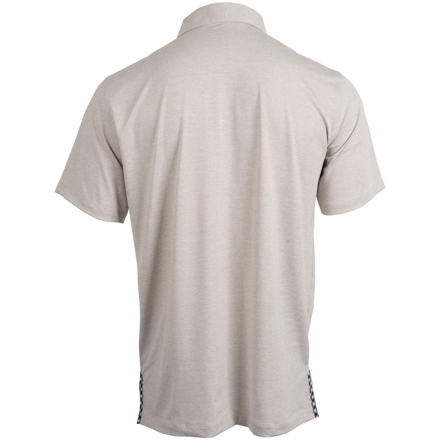 Limited Edition Albatross Polo - Heather Sand Dollar / White Micro Stripe