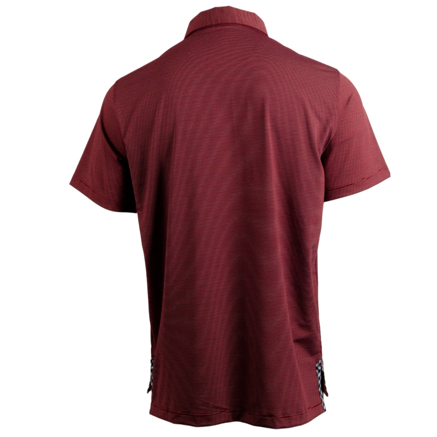 Limited Edition Albatross Polo - Heather Maroon / White Stripe