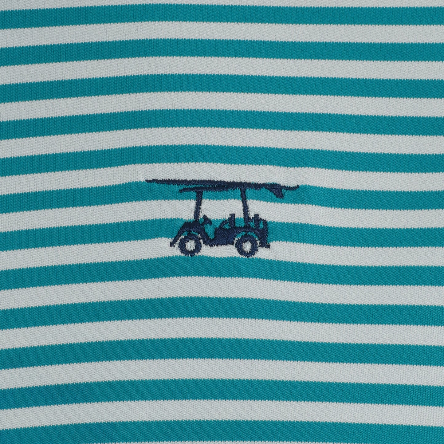 Youth First Class Polo - Lagoon / White Stripe