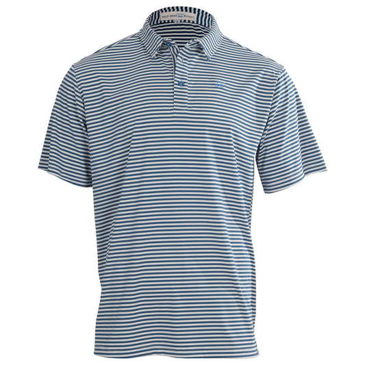 Youth First Class Polo - Ocean Depths / White