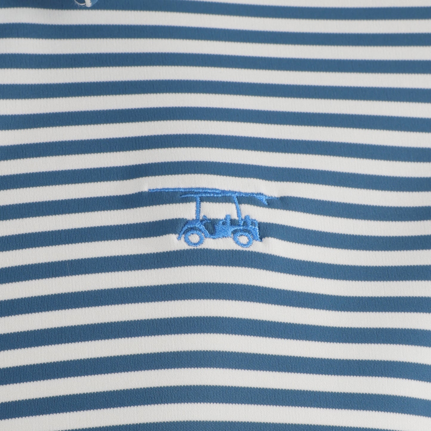 First Class Polo - Ocean Depths / White