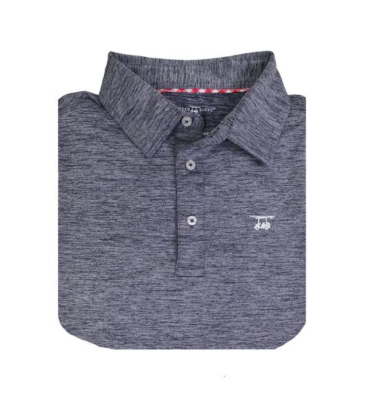 Albatross Youth Polo - Heather Charcoal