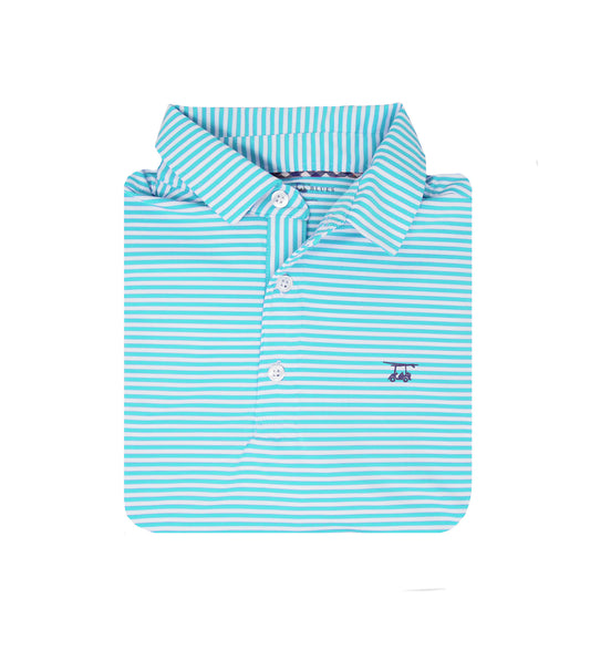 Albatross Youth Polo - Aruba/White