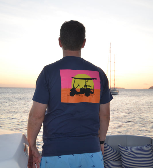 Island Tee - Endless Sunset - Navy