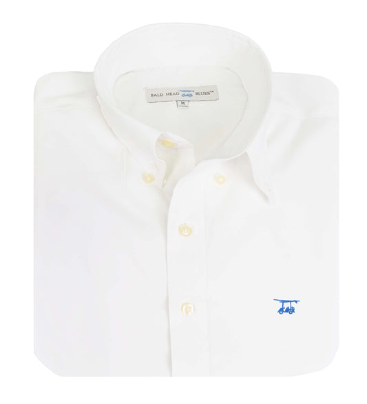 Islander Button Down - Solid White